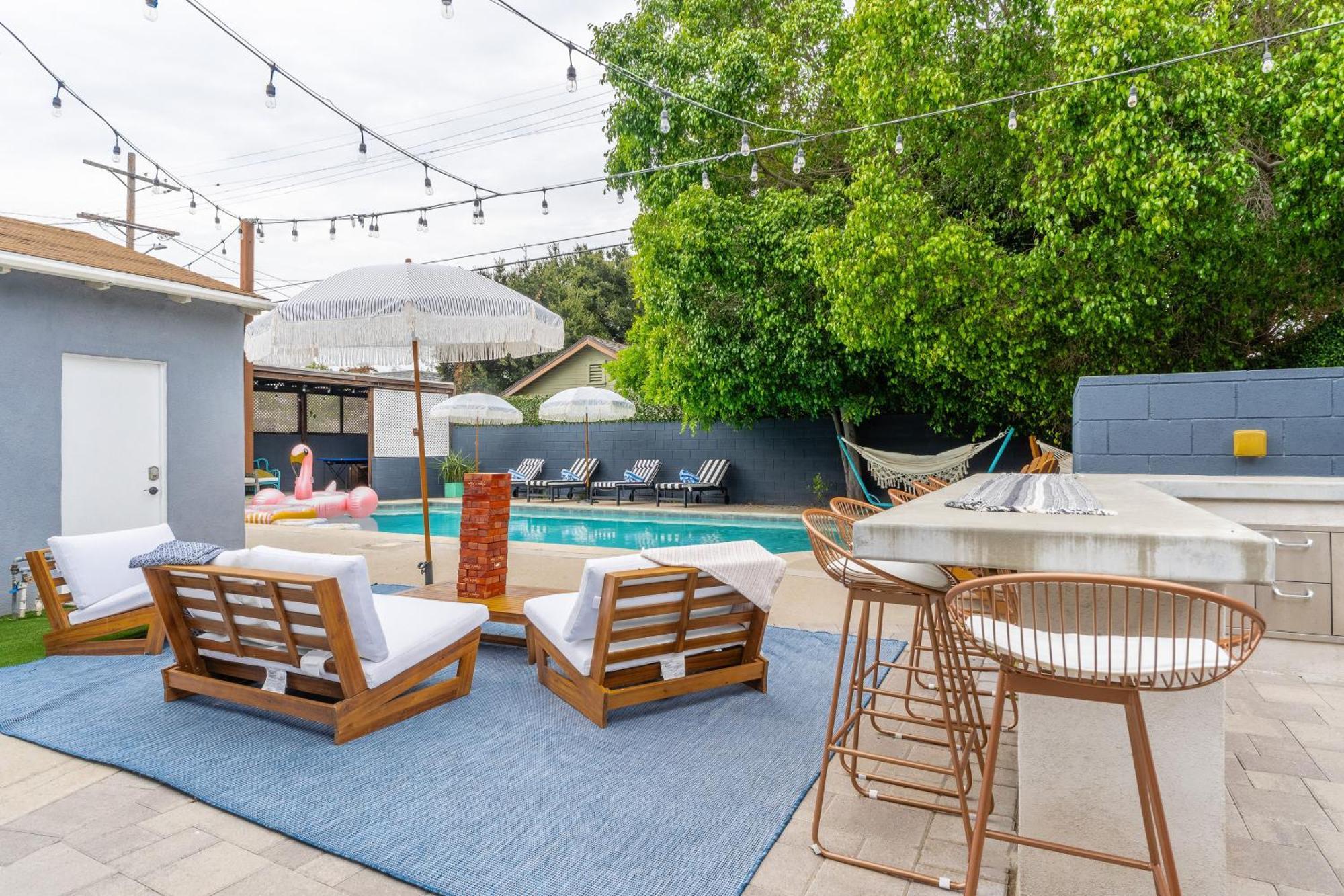 Angel&rose Universal Hollywood Heated Pool House King Bed Vakantiehuis *